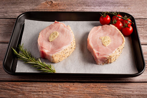 2 Stuffed Pork Chops