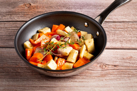 Sea Salt and Cracked Black Pepper Root Vegetables