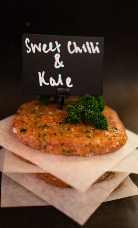 Sweet Chilli & Kale Turkey Burger