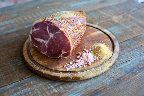 Smokinβ Butcher Sweet Cured Smoked Collar of Bacon