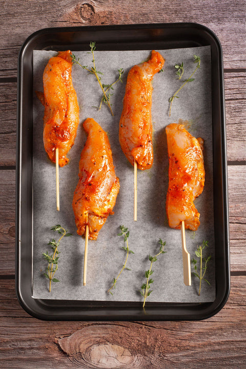 4 Piri Piri Chicken Kebabs