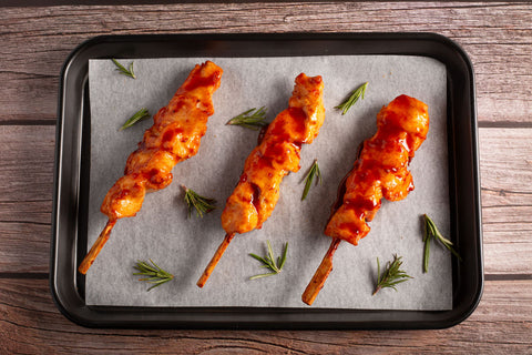 Honey and Chilli Chicken Kebabs