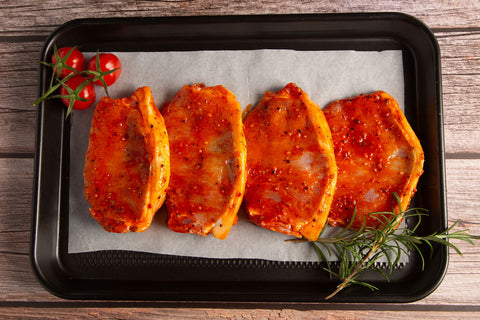 4 Tomato & Pepper Pork Chops