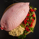 Irish Free Range Turkey breast for Christmas stuffed with bread stuffing 